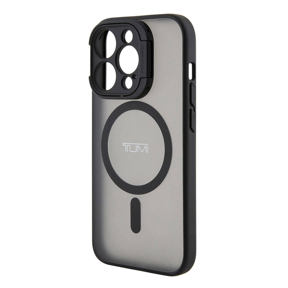 TUMI iPhone 15 Pro Max Orjinal Lisanslı M-safe Şarj Özellikli Kamera Standlı Buzlu Mat Kılıf TUMI iPhone 15 Pro Max Orjinal Lisanslı M-safe Şarj Özellikli Kamera Standlı Buzlu Mat Kılıf